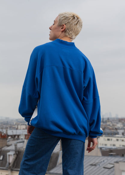 Blu Bicolor Sweatshirt